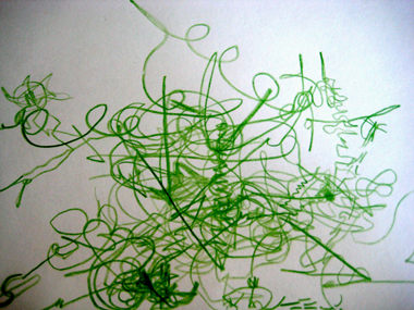 a drawing of my dance's paths in space