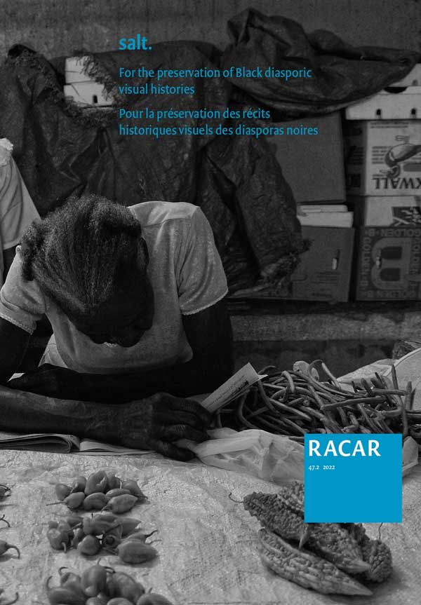 cover of RACAR Vol. 47, no. 2 (2022)